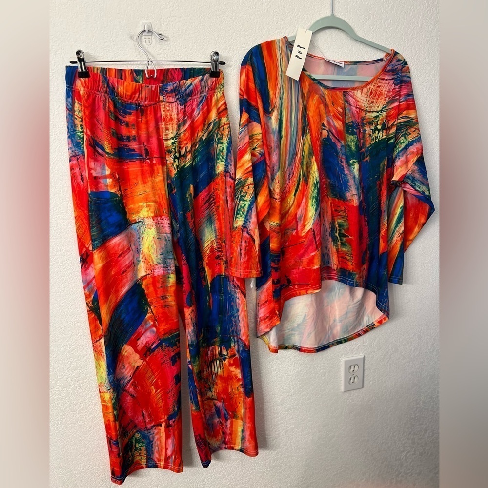 Beyond This Place colorful design Pajamas set womanize medium